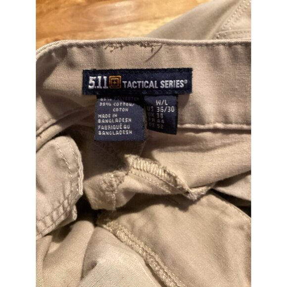 5.11 Tactical Pants 36/30 Beige Tan Outdoors Hiking Work Cargo Military - Picture 7 of 8